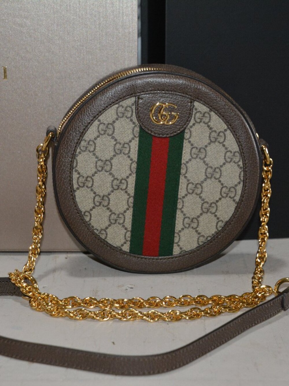 Gucci Ophidia Mini GG Supreme Canvas Pouch